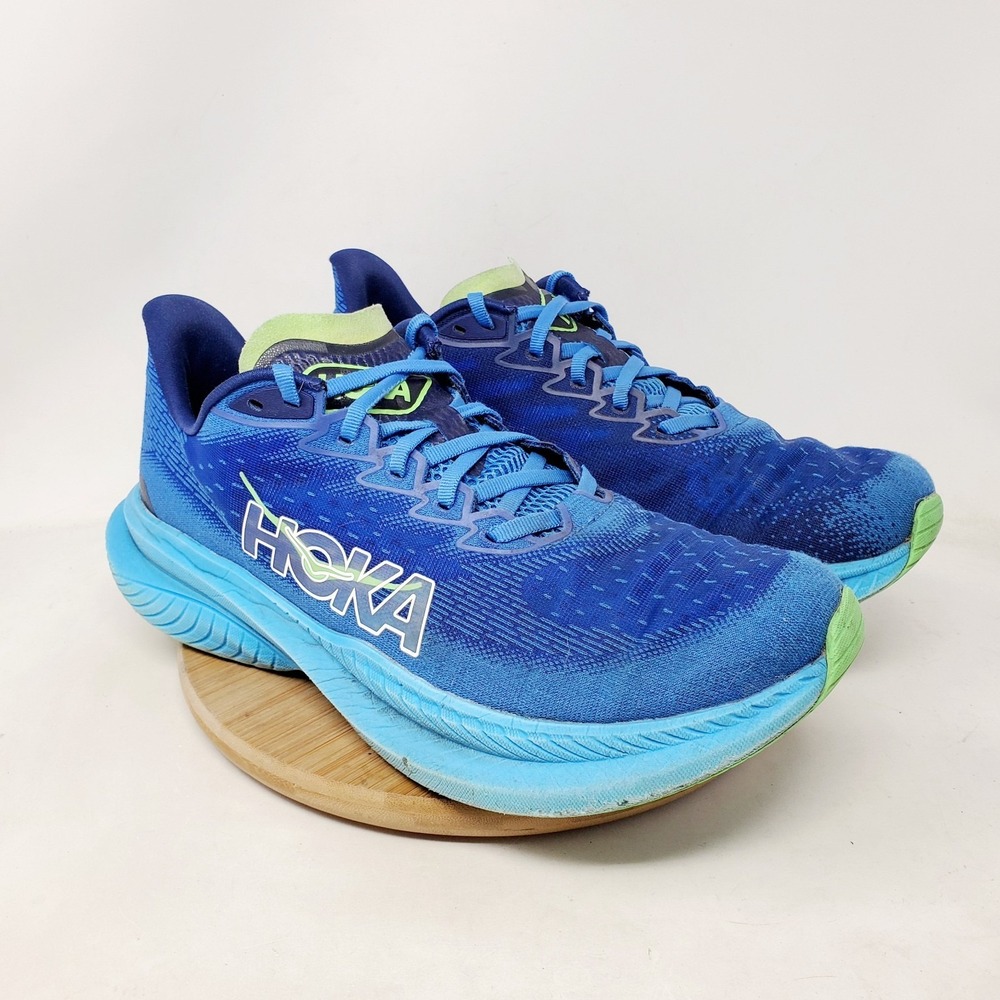 Hoka One One Mach 6 Running Shoes Mens 11.5 D Blue Athletic Comfort Sneaker - Picture 8 of 16